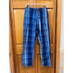 Polo Ralph Lauren Men’s Pajama Pants Medium Blue Plaid Sleepwear Lounge Pants